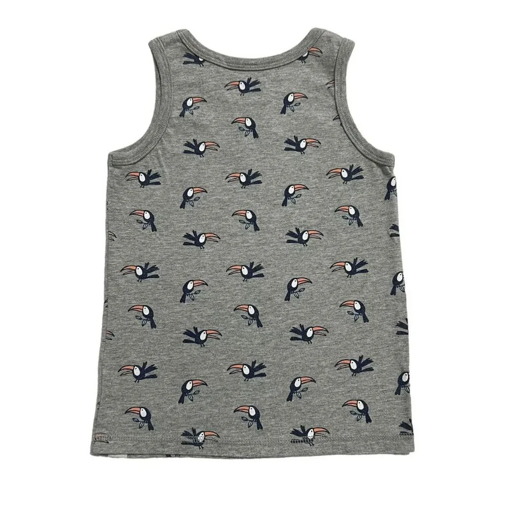 Baby Gap 5Y Grey Toucan Tank Top